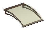 Pensilina in alluminio